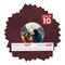 Dark Red Suede Mat Board for 7x7 Frames - Circle Opening for 4x5 Photos